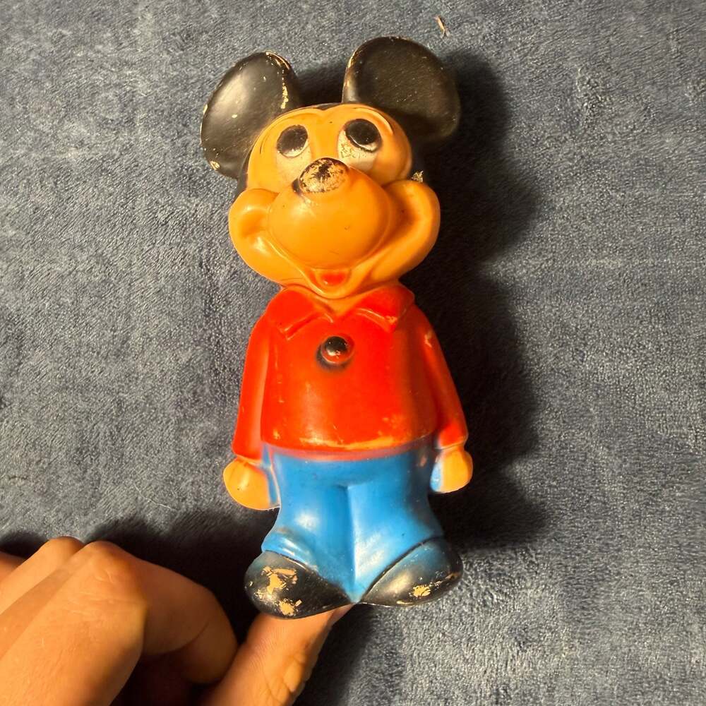 Vintage Hanna-Barbera Mickey Mouse Plastic Figure Made in Hong Kong